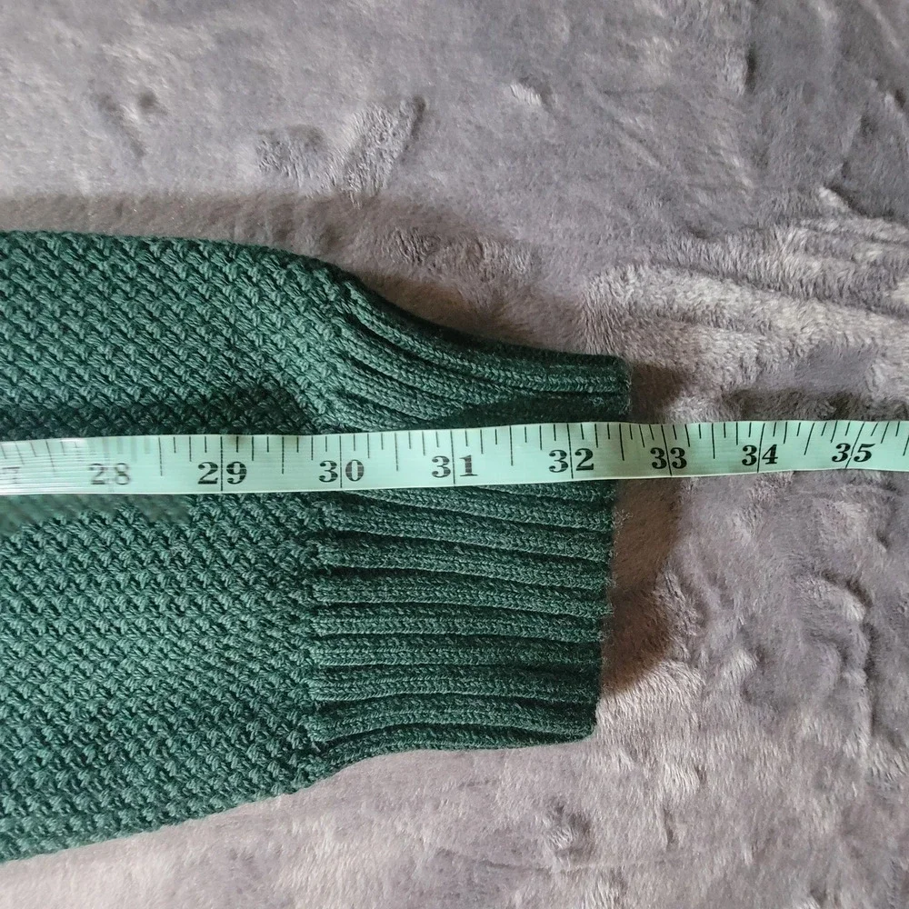NWT J. Crew Mens L Heritage Cotton Crewneck Sweater Green